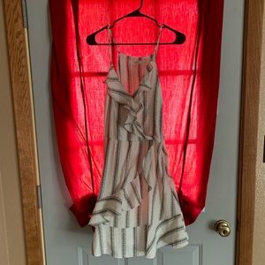 Black & White Wrap Dress